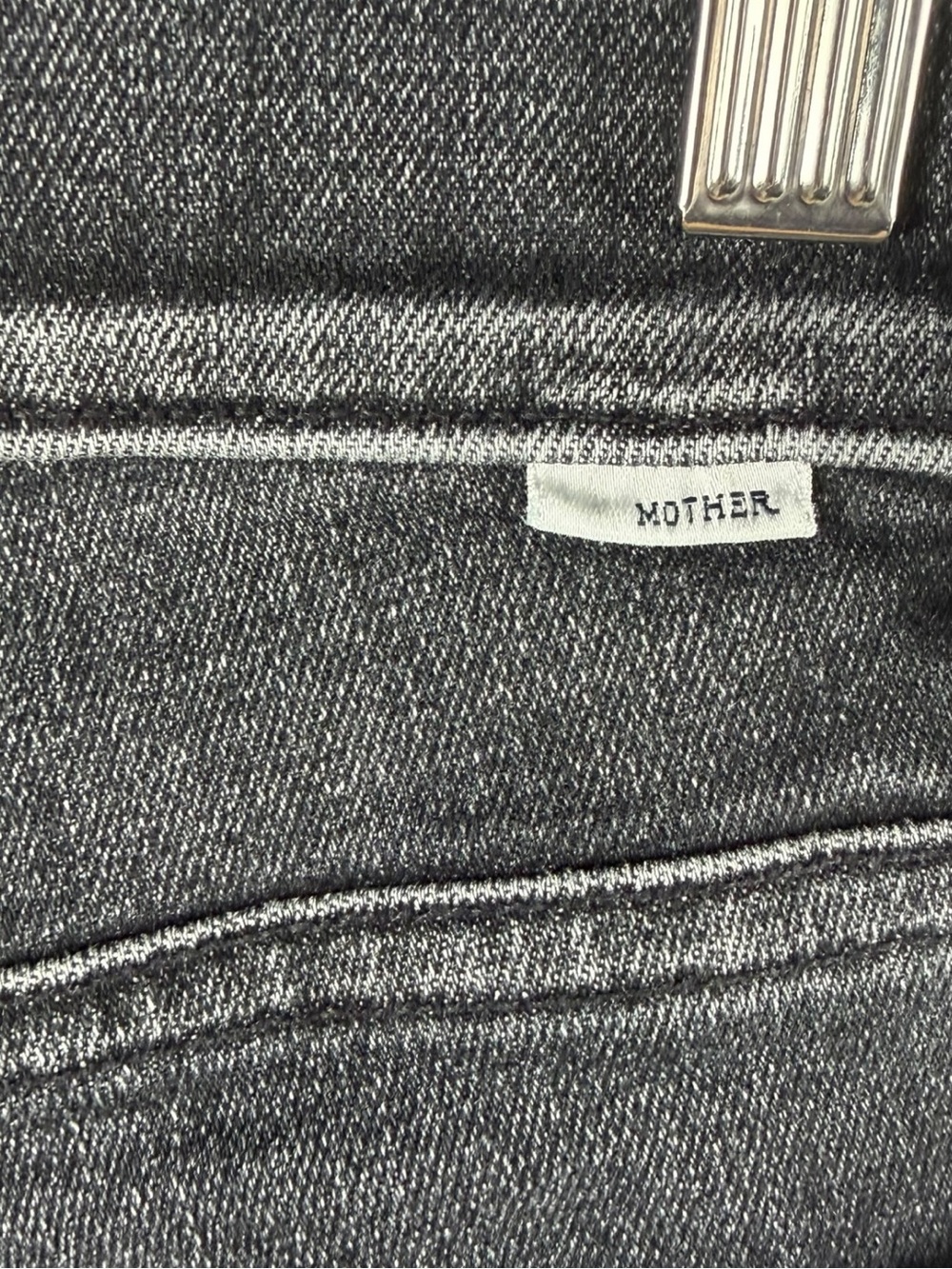 MOTHER The Mid Rise Dazzler Jeans The Night Is watching  Size 25 Washed Black* - Picture 12 of 16